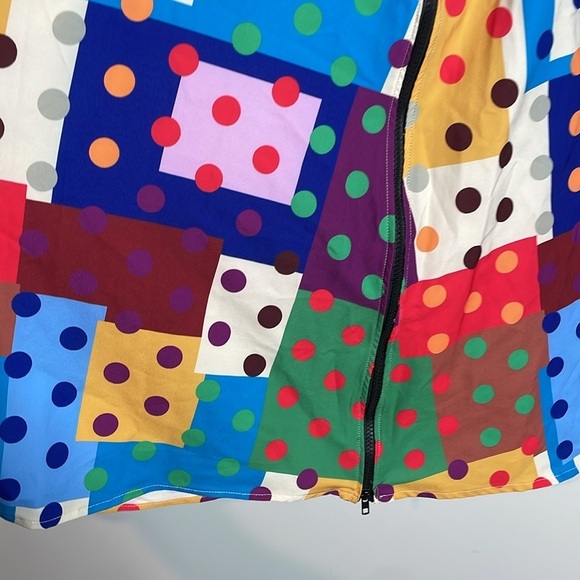 TOV Los Angeles | Women’s Colorful Tie Waist Front Zip Maxi Skirt Size 40 US 6-8 - Picture 3 of 8